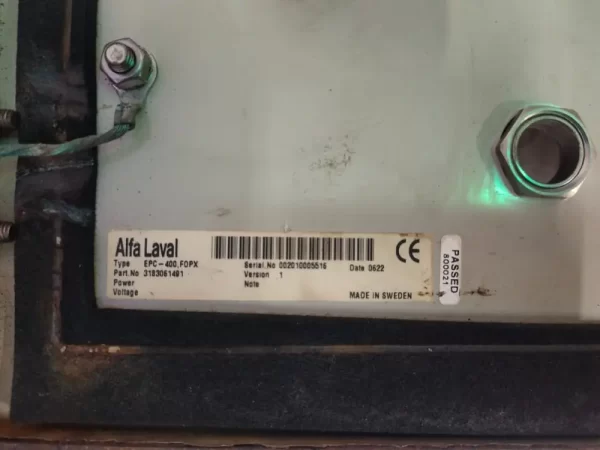 ALFA LAVAL EPC - 400 FOPX