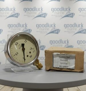 0-1.6 Bar 1/4 BSP Glycerine Filled Manometer Pressure Gauge